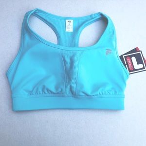 FILA‎ SPORT bra workout Cozumel Water blue NWT XS
